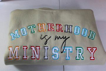 Best Quality Sweatshirts | Motherhood Is My Ministry Crewneck