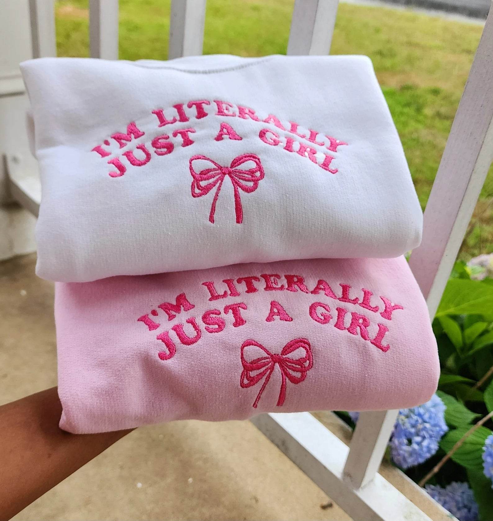 Casual women's sweatshirt featuring playful quote