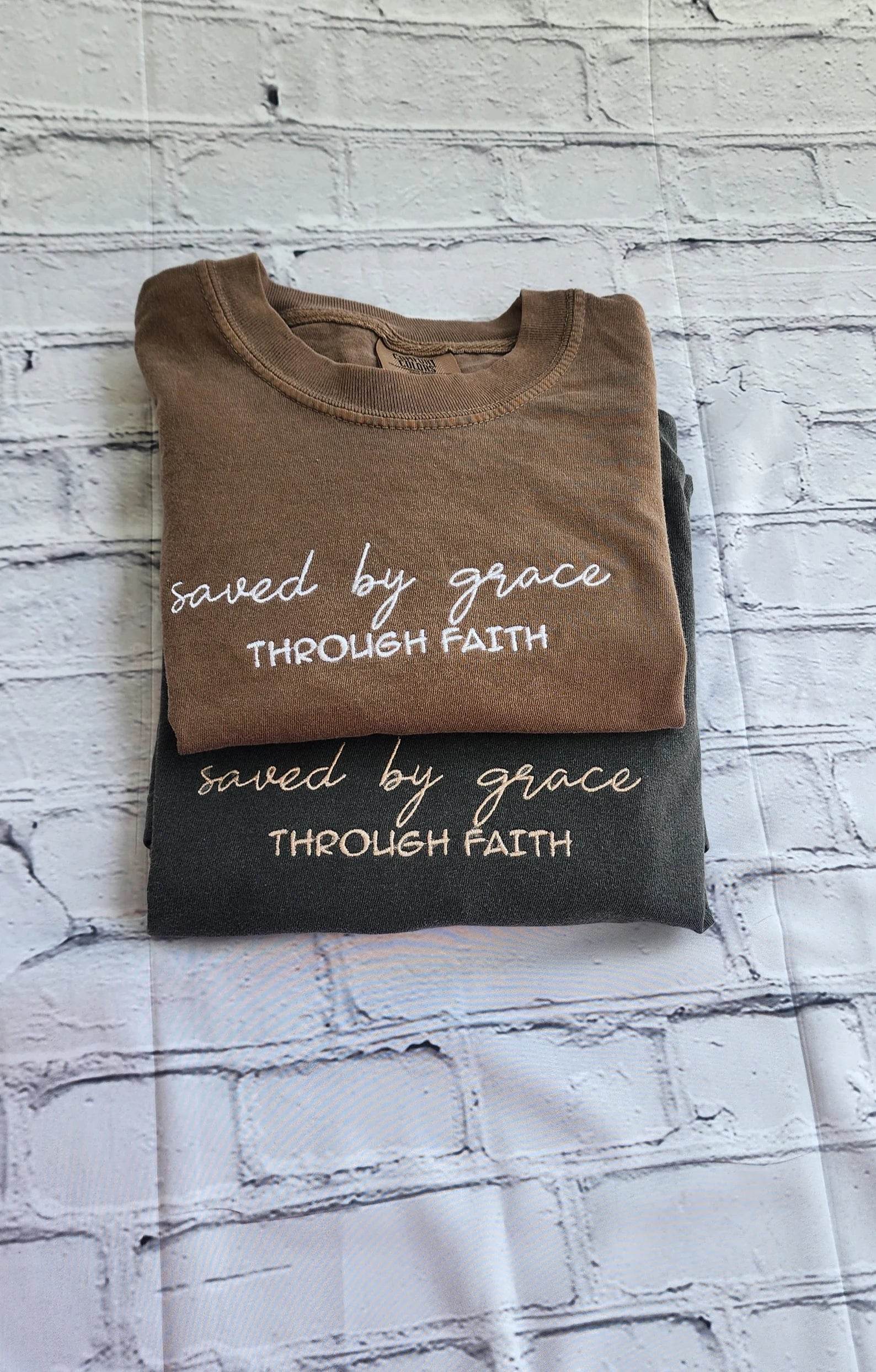 saved by grace t-shirt lifestyle women