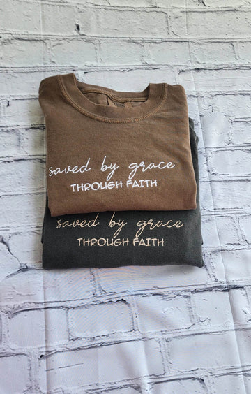 saved by grace t-shirt lifestyle women