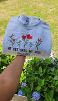 He Restores My Soul sweatshirt for women best winter wear