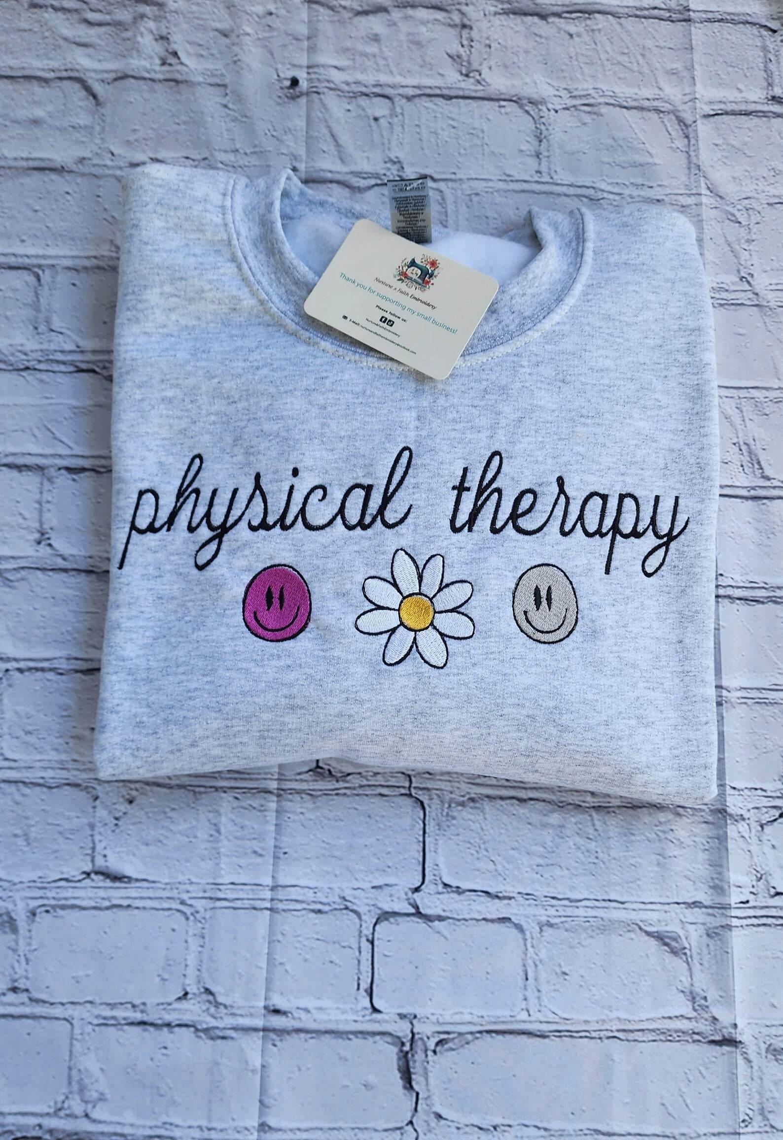DPT sweatshirt with fun occupational therapy emoji print