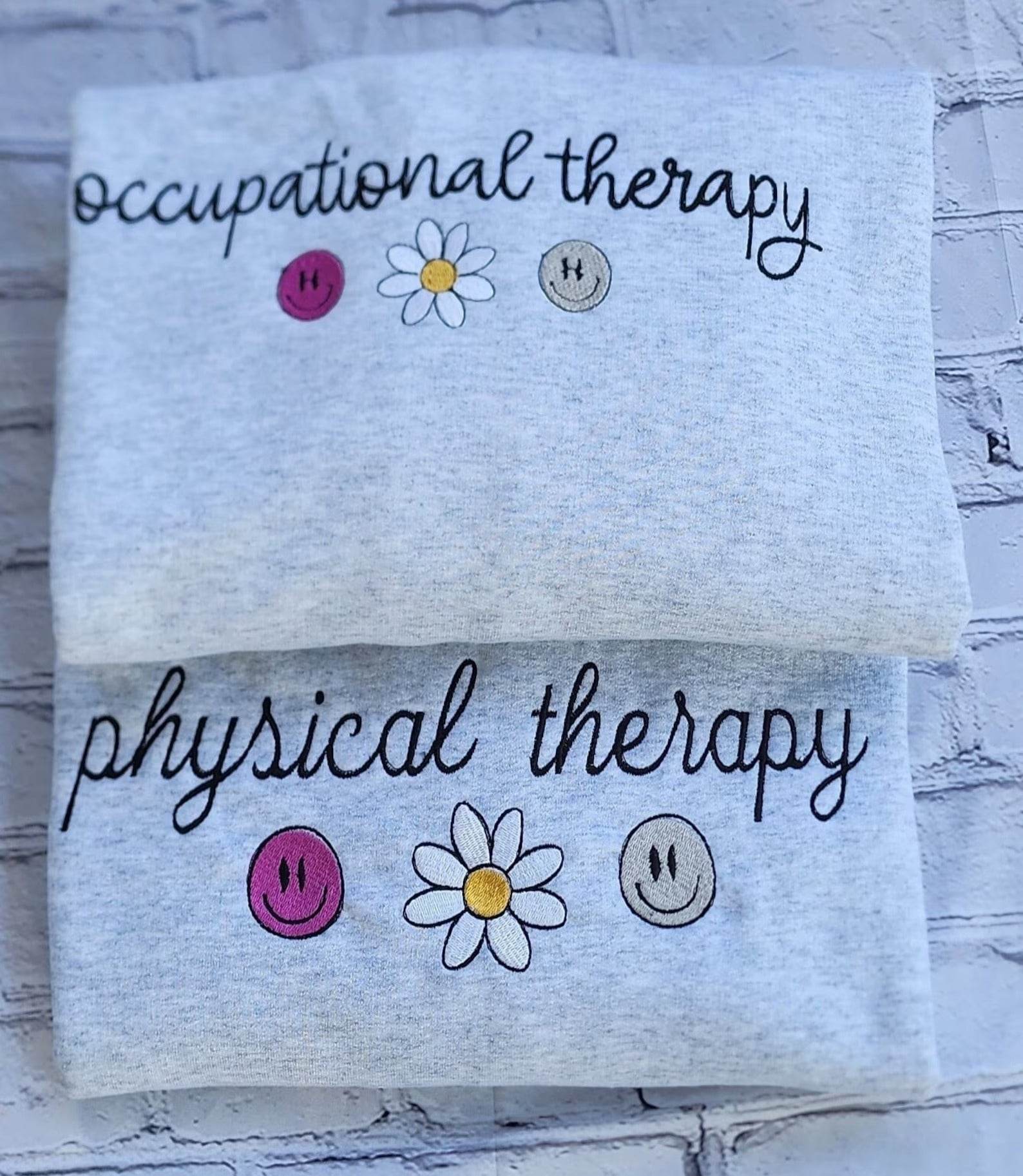 Best women’s sweatshirt featuring DPT emoji flower design