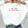Close-up of sweatshirt design text and fabric texture
