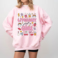 Girl wearing Literally Just a Girl sweatshirt casual style