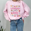 Cozy sweatshirt for girls with trendy graphic design