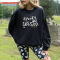 Black Spooky Season Graphic Crewneck