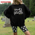 Halloween-themed women’s graphic crewneck sweatshirt