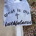 Great Is Thy Faithfulness Embroidered Faith Sweatshirt zoom picture 