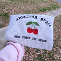 Amazing Grace Christian Crewneck Soft Sweatshirt close picture