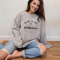Great Is Thy Faithfulness Embroidered Faith Sweatshirt girls image