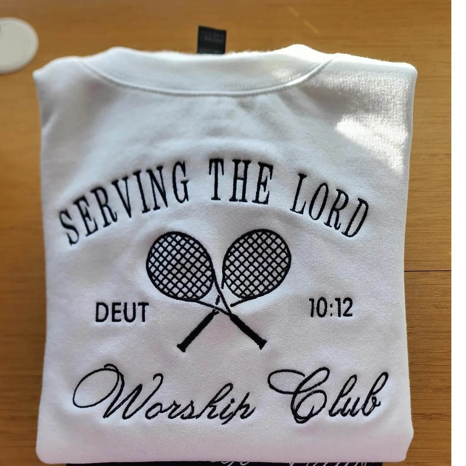 Serve the Lord Jesus Sweatshirt – Faith Crewneck short picture 