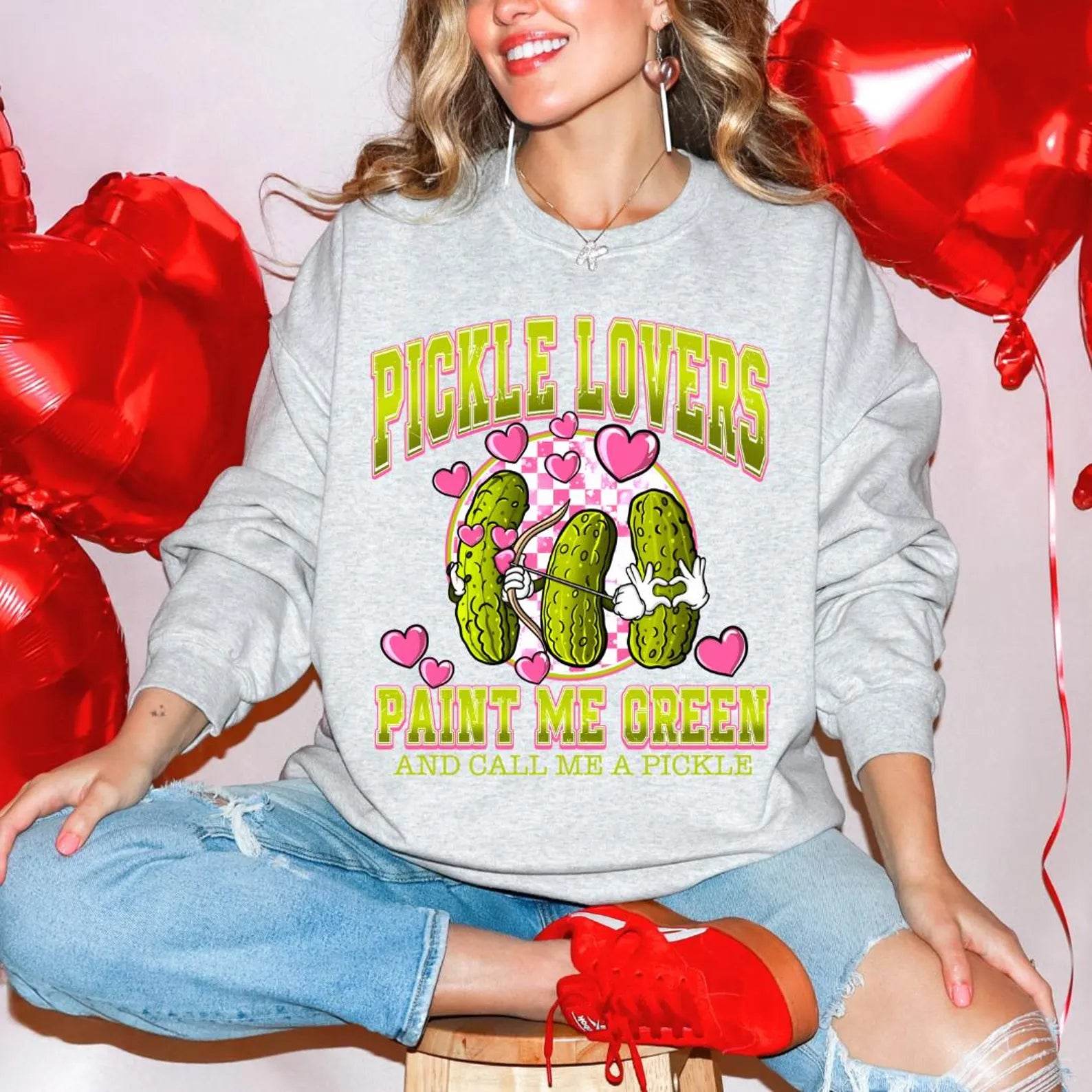 Pickle Jar Womens Sweatshirts – Canned Heart Design love