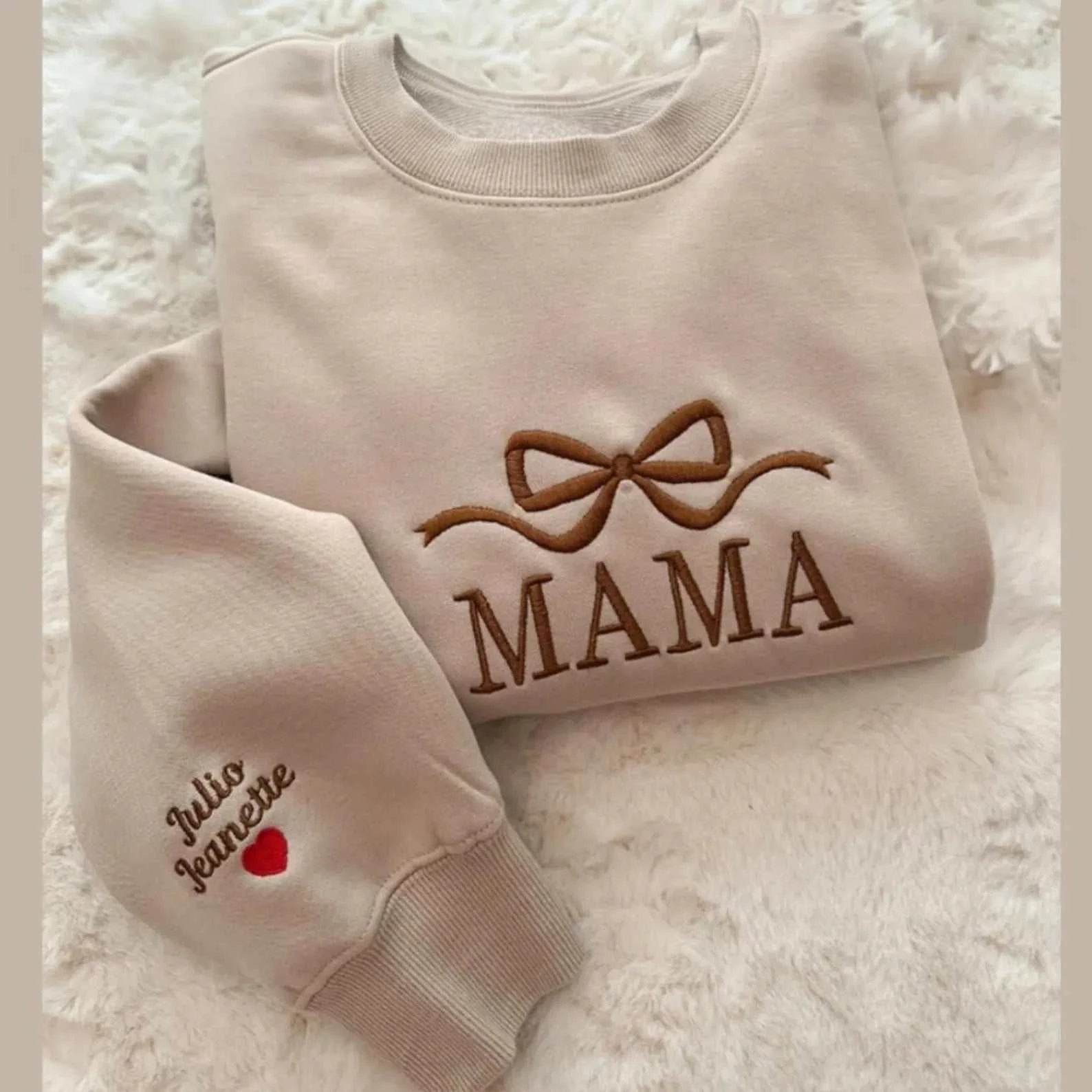 Bow Mama Sweatshirt – Personalized Crewneck julio