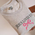 Jesus Loves You Sweatshirt – Christian Easter Crewneck close picture