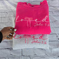 Coquette Christian Loved Bow Sweatshirt for Faith 