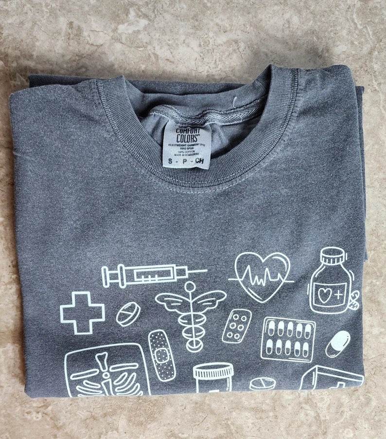 Medical Doodles Shirt for Nurses