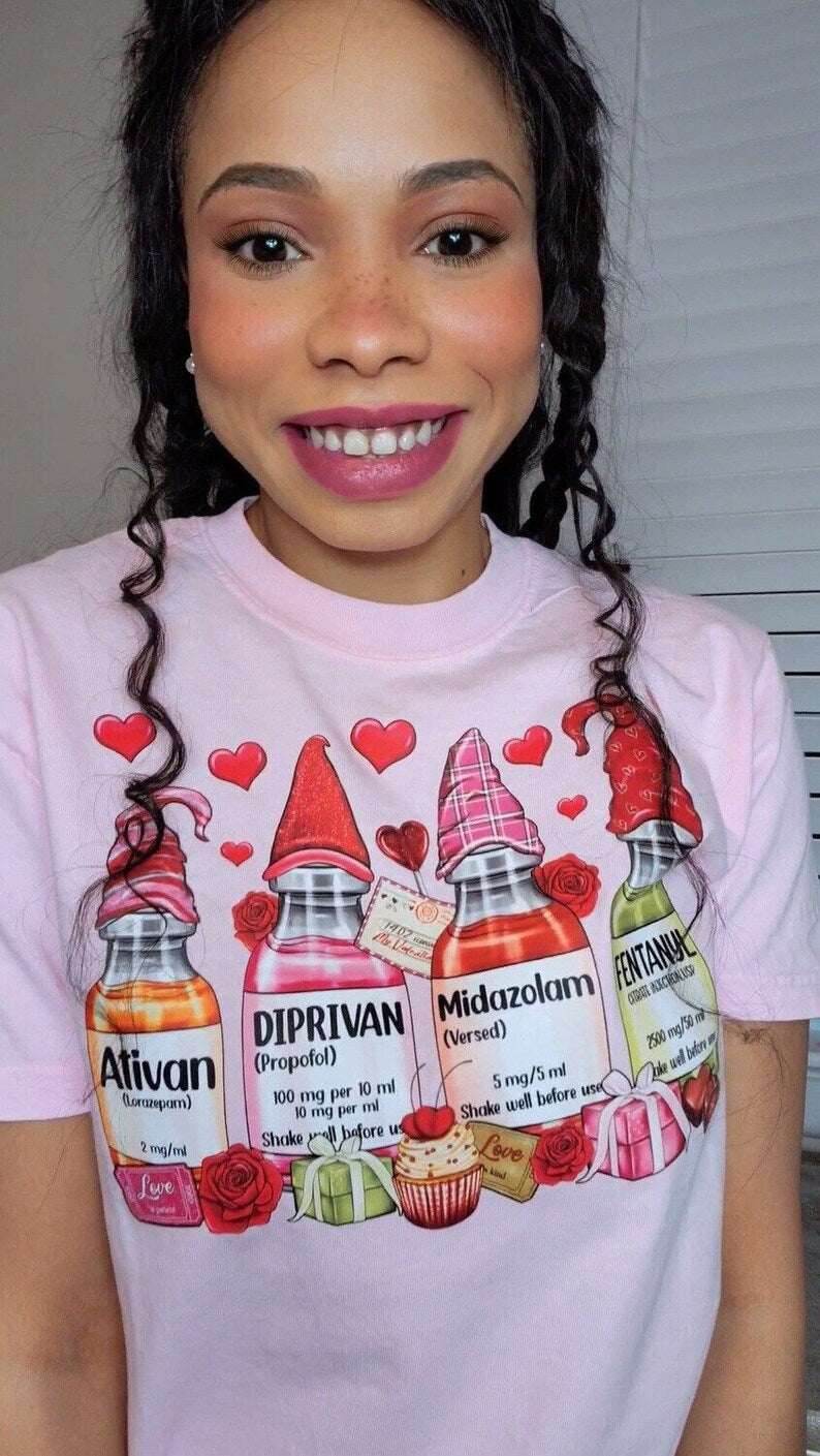 Valentine Nurse Life Shirt – Cute Medical Tee Diprivan