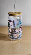 cute glass tumbler with nurse affirmations text