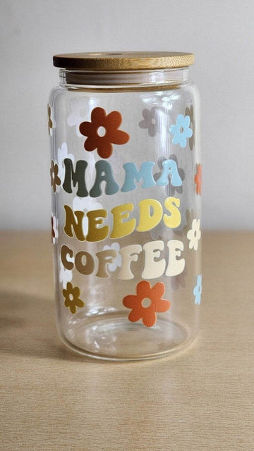 Mama Glass Can Tumbler - Perfect Gift for Moms