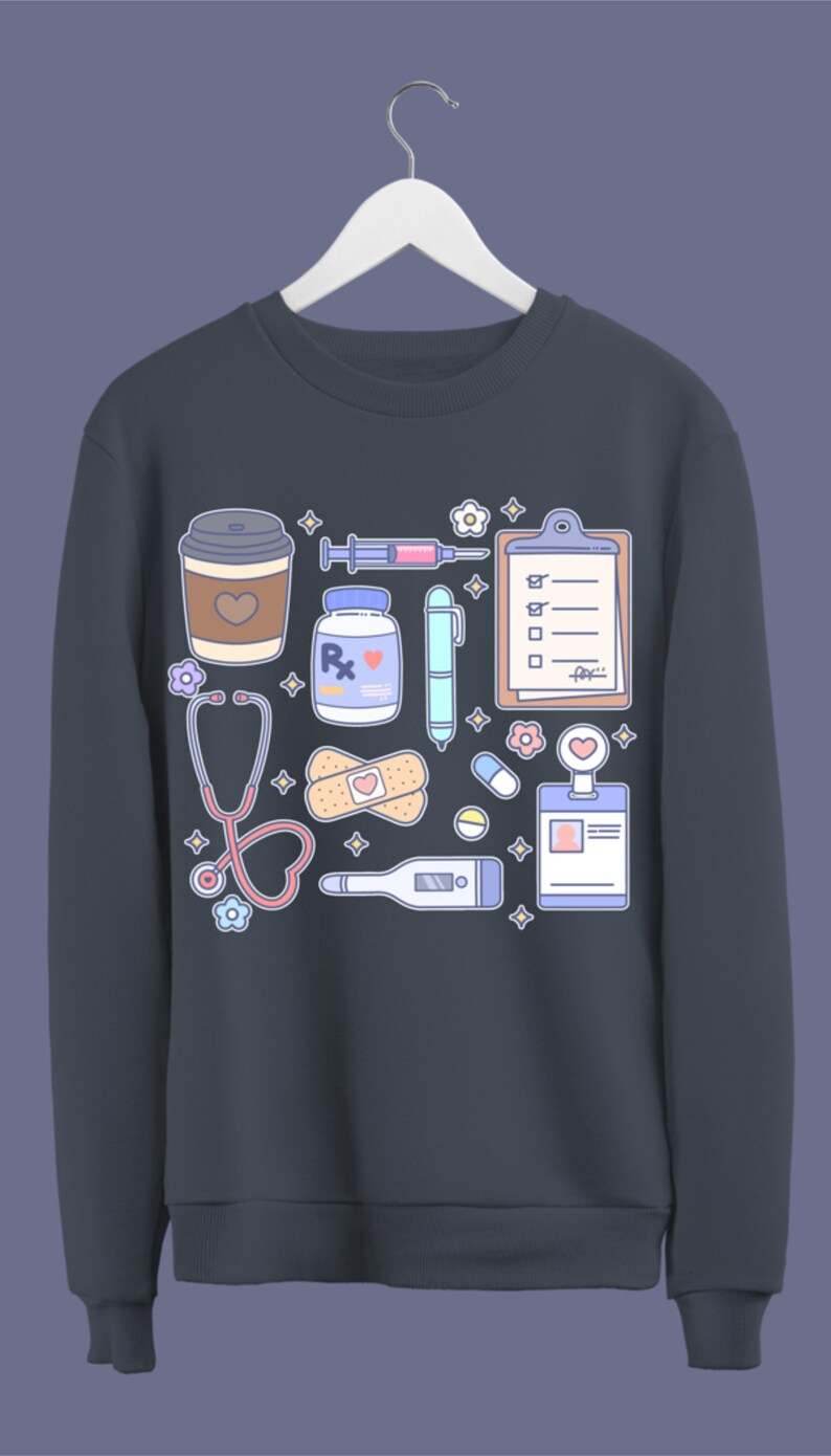 Medical Doodles Coffee Sweatshirt