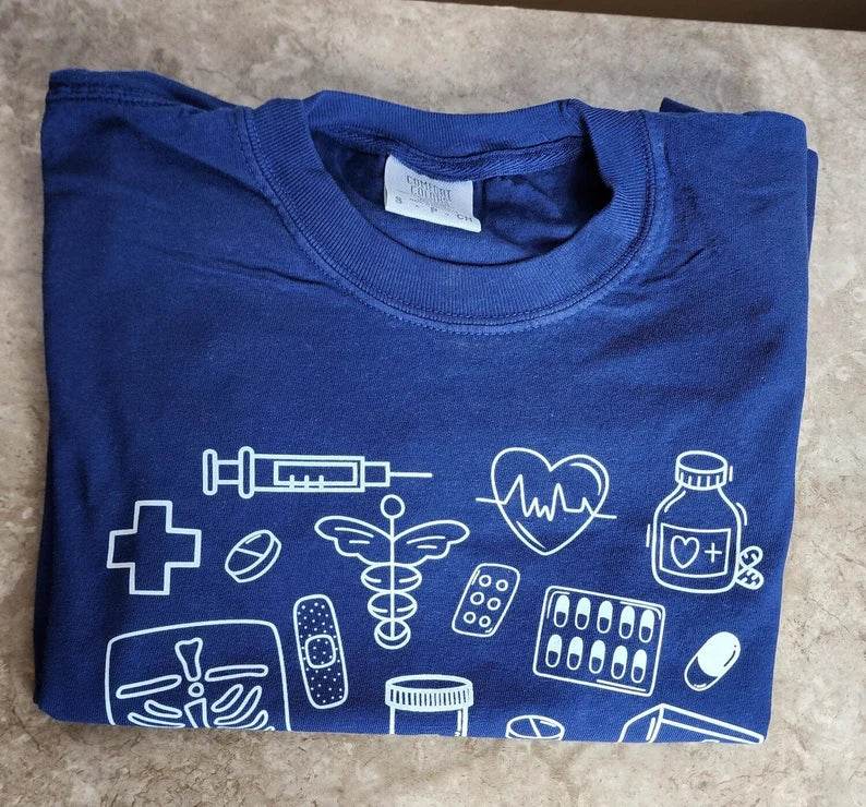 Medical Doodles Shirt for Nurses