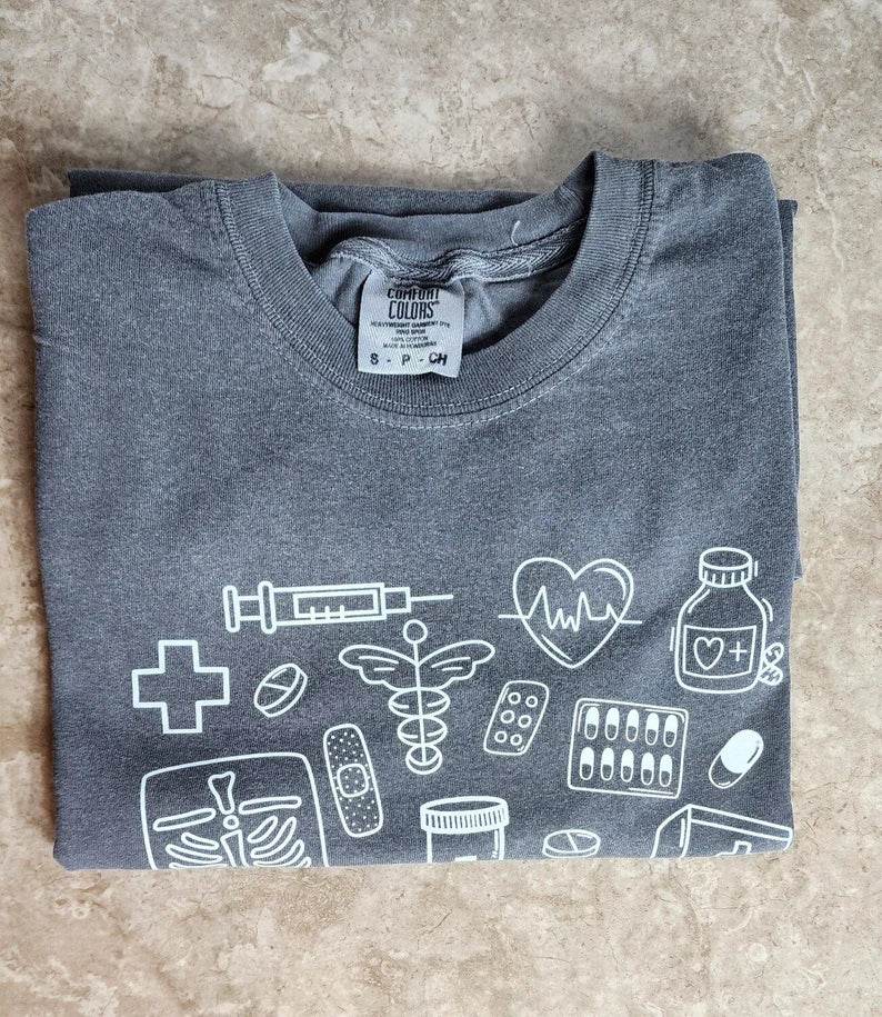 Medical Doodles Shirt for Nurses