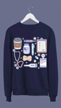 Medical Doodles Coffee Sweatshirt full 