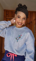 embroidered stethoscope sweatshirt gift for nursing student