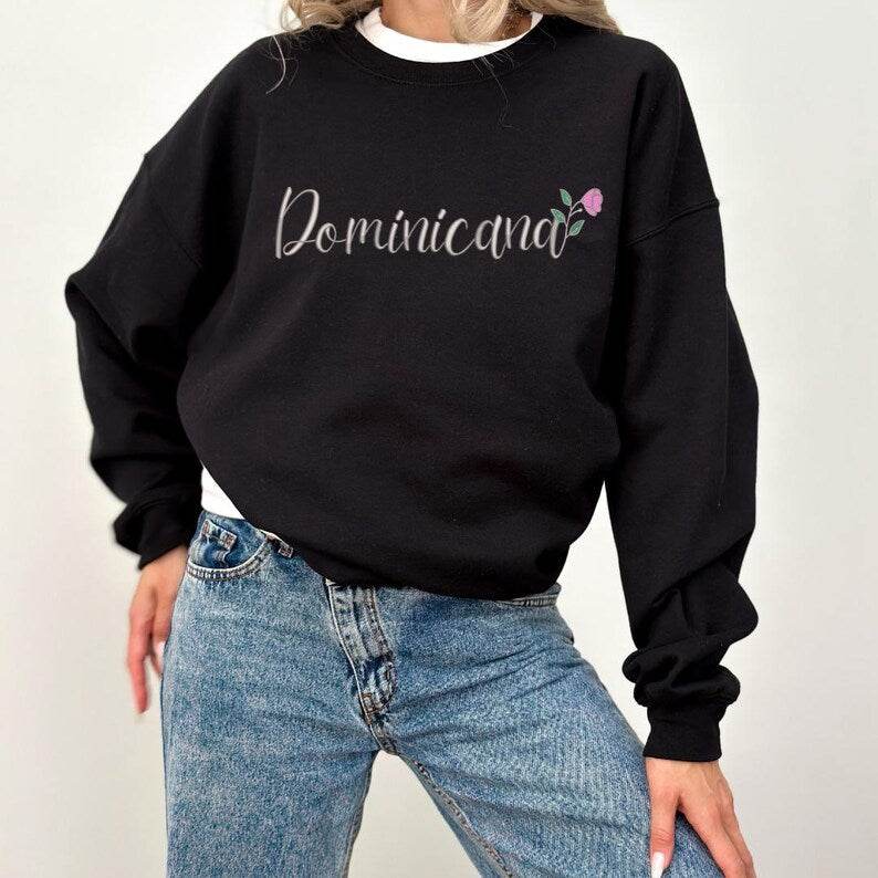 Dominican Floral Crewneck Sweatshirt for Pride girls