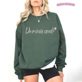 Dominican Floral Crewneck Sweatshirt for Pride green