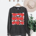 Trendy Nurse Heart Sweatshirt – Cozy Crewneck Shirt Black