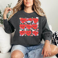 Trendy Nurse Heart Sweatshirt – Cozy Crewneck Shirt red heart 